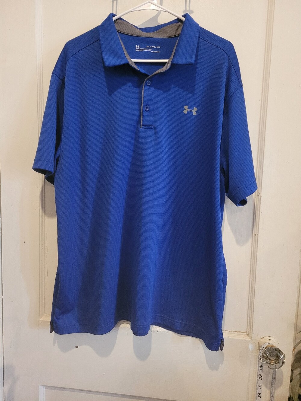New 2X Men's Royal Blue Under Armour Loose Fit HeatGear Polo Shirt